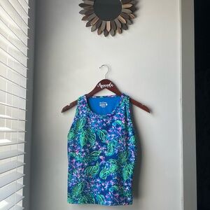 Lilly Pulitzer Luxletic Vibrant Blue Top